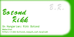 botond rikk business card